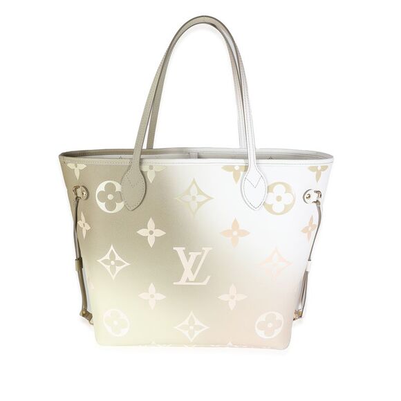 Louis Vuitton Sunset Kaki Monogram Giant Spring In The City Neverfull MM - Picture 2 of 6